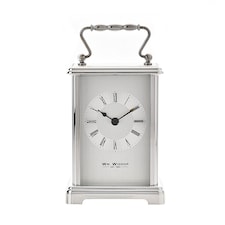 Widdop Gifts Silver Carriage Clock