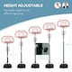 image 3 of HOMCOM Outdoor Adjustable Basketball Hoop Stand w/ Wheels and Base