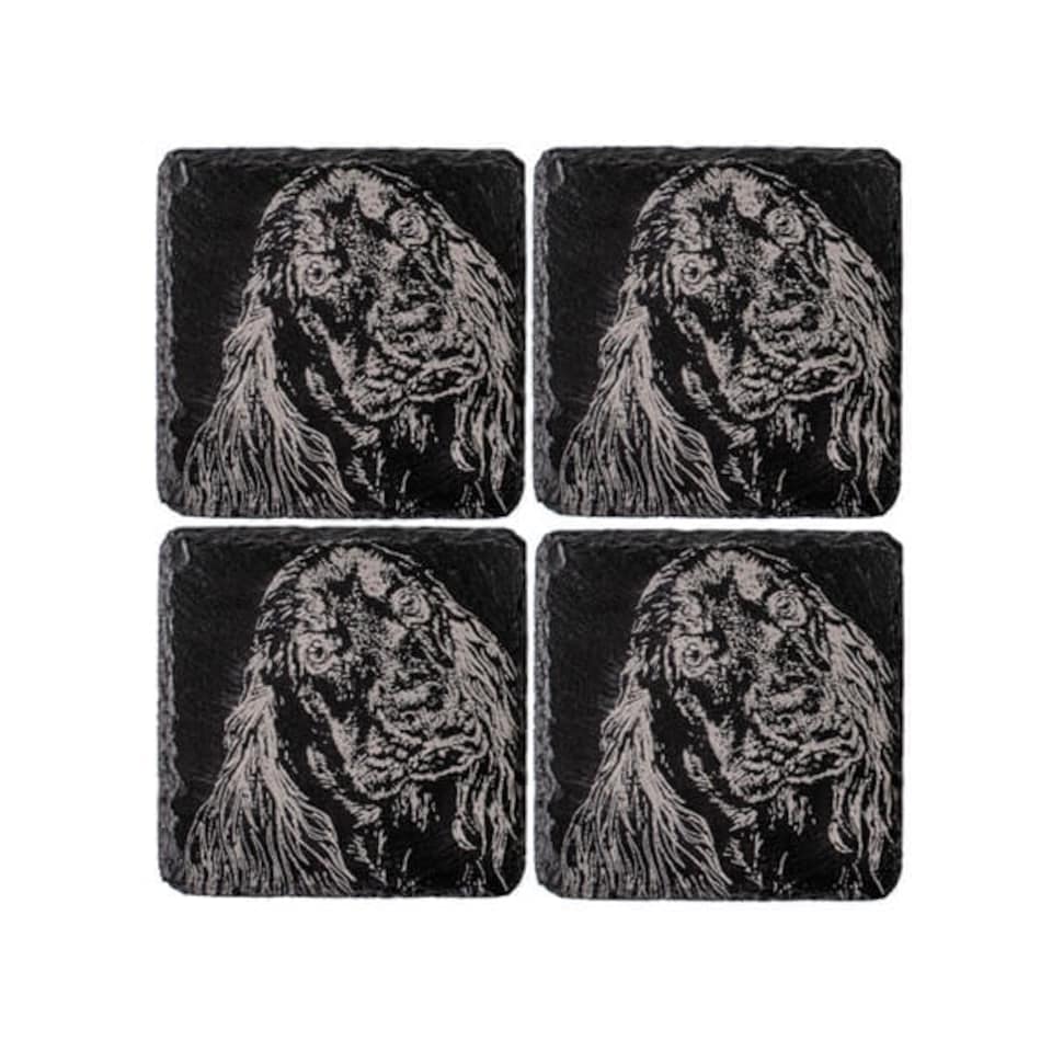 image 1 of The Just Slate Company Set of 4 Cocker Spaniel Slate Coasters