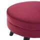image 4 of Interiors by Premier Wine Velvet Stool, Adjustable Living Room Footstool, Ergonomic Sofa Footstool