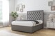 image 2 of Sloomy Montana Pewter Dumfries Divan Bed With Mattress 4 Drawers With 26" Strutted Headboard 5' King | Grey | Pewter | King | 1