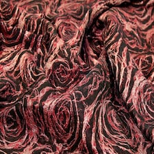 Minerva Core Range Wine Harmony Metallic Woven Brocade Fabric for Dressmaking, 150cm / 59" Wide - per metre
