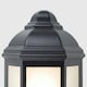 image 3 of ValueLights Kayleigh Black Outdoor Wall Lantern