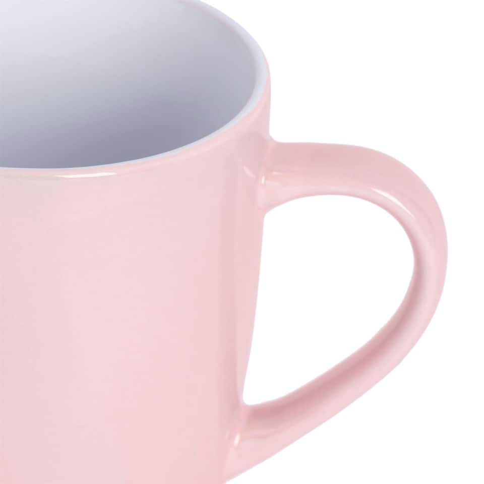 image 1 of Argon Tableware Coloured Coffee Mugs - 350ml - Blue/Pink - Pack of 6 Multi