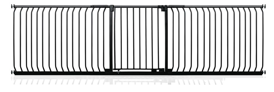 image 1 of Safetots Elite Pressure Safety Gate, 271cm - 280cm, Matt Black, Pressure Fit Stair Gate | Black