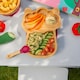 image 5 of Tiny Dining 4pc Llama Bamboo Suction Baby Feeding Set - Red
