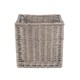 image 2 of Wicker Square Storage Basket | Brown | Brown | Not provided