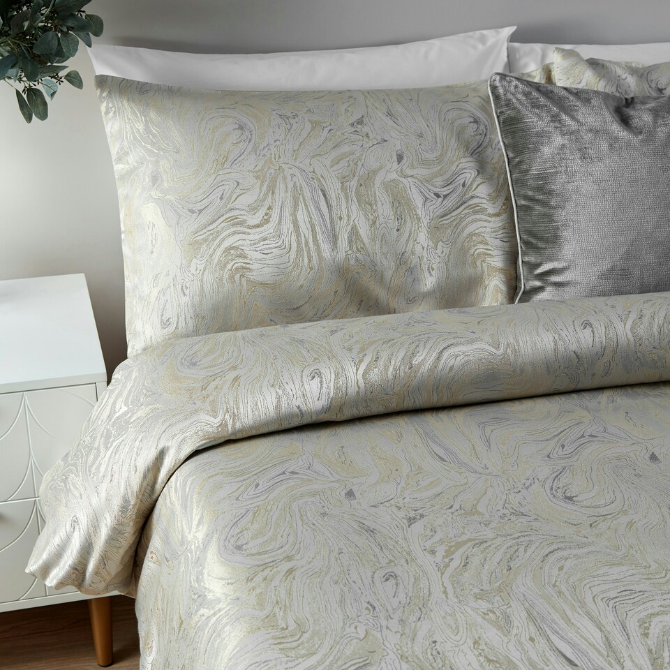 image 1 of Paoletti Marble King Duvet Cover Set