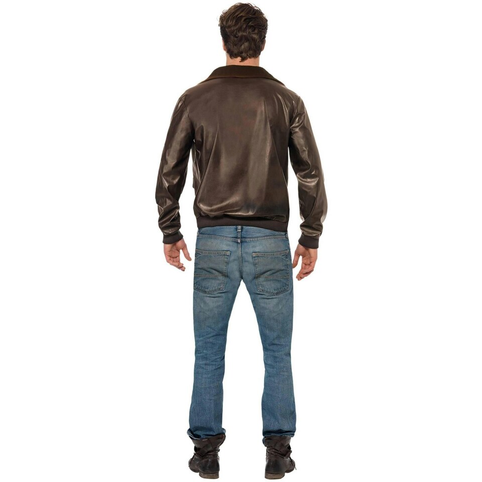 image 1 of Top Gun Unisex Adult Costume Jacket - Brown - L L