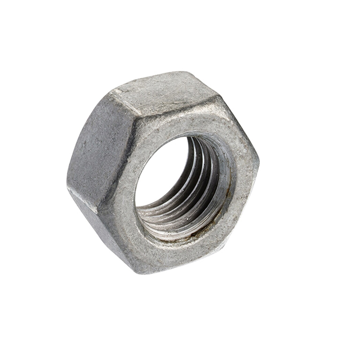 Unifix Class 10 Full Nuts DIN 934 Galv 0.3mm M16 x 2.00 in Silver
