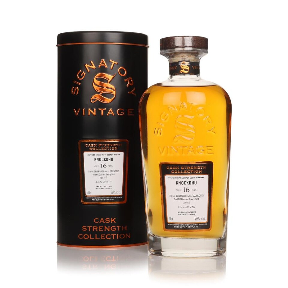 image 1 of Knockdhu - Signatory Vintage Single Cask No. 7 2008 16 year old Whisky