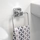 image 3 of Showerdrape Pushloc Stainless Steel Suction Wall Mounted Towel Ring | Silver | Chrome | 1