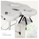 image 8 of Massage Table Phuket - 3 zones, 70 cm wide, aluminium frame, carry bag and masks | White | white | 1