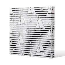Sailboats (Canvas Print) / 77 x 77 x 4cm | Multi