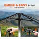 image 3 of Outsunny Pop Up Tent Waterproof Camping Tents 2-3 People Khaki | Brown | Army Green