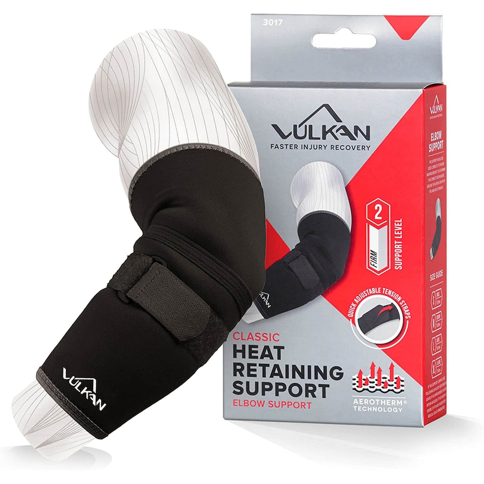image 1 of Vulkan Classic Elbow Support with Strap | Black | M