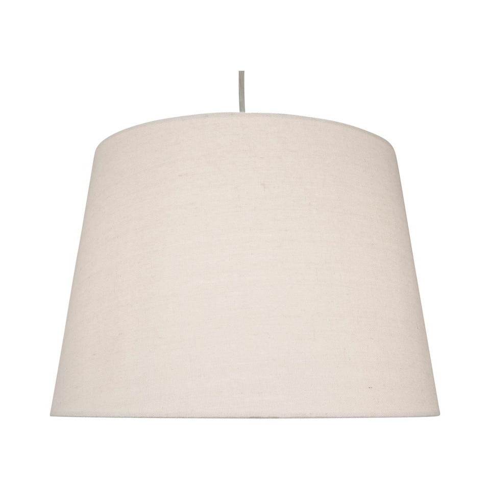 image 1 of Linen - Natural Linen 31cm Lightshade for Pendant or Lamp Brown