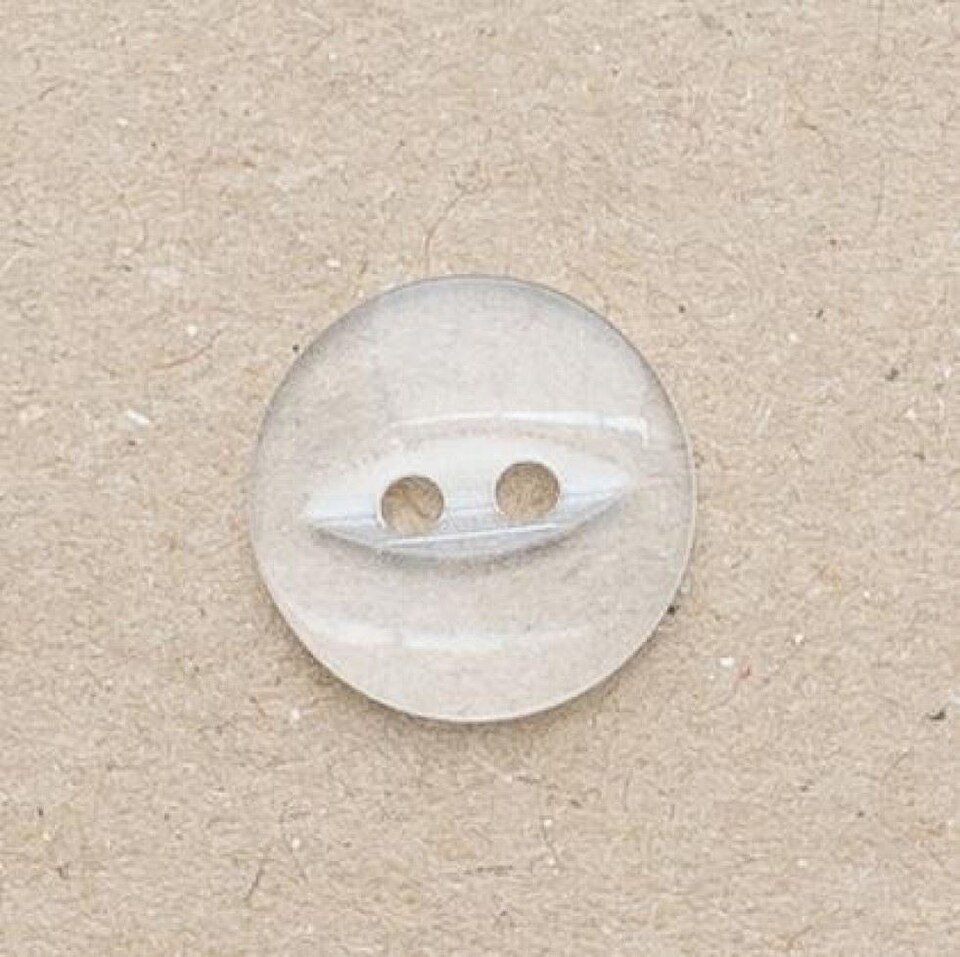 Minerva Clear Round Fish Eye Buttons for Dressmaking - 19mm - per value pack of 100