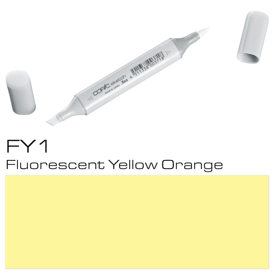 image 1 of Copic Sketch Marker, Fluorescent Yellow Orange, Single Pen