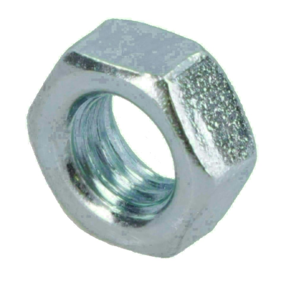image 1 of M4 x 0.7mm Hex Full Nut Fastener Hexagonal Metric Nuts Grade 8 Zinc Plated 5pk