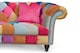 image 5 of Multicoloured Velvet Patchwork 3 Seater Scroll Arm Chesterfield Sofa PORTOFINO