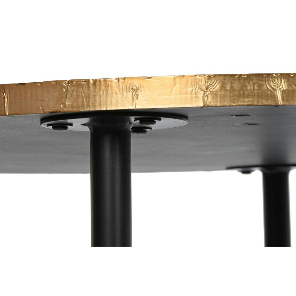 image 1 of Centre Table DKD Home Decor Glamour Black Golden Wood Metal 85 x 85 x 45 cm N/A