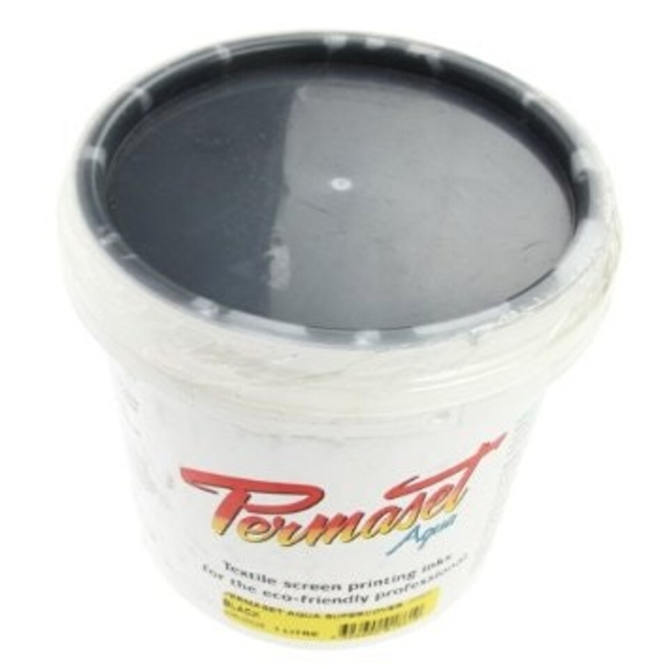 image 1 of Permaset Aqua Supercover Ink, Black, 300ml