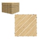 image 1 of Outsunny 9 Pcs Interlocking Flooring Tiles for Patio, Balcony, Hot Tub, Yellow