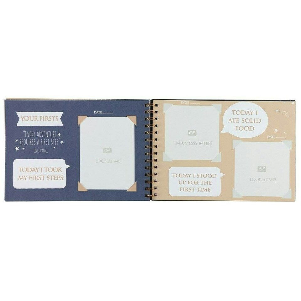 image 1 of Something Different Look At The Stars Baby Memory Book - Dark Blue - One Size
