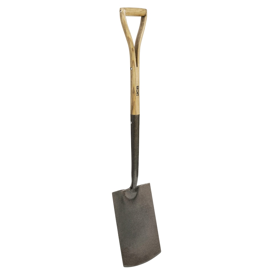 image 1 of JCB 120 x 250mm Heritage Garden Spade, Heavy-Duty Steel Blade, Ash Wood Split YD Handle