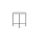 image 3 of Stylish White Marbled Top Lamp Table White