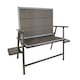 image 1 of Quest Leisure Naples Pro Bench With Slide Out Side Tables - Grey N/A