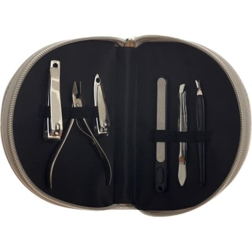 image 1 of Yes Studio 7 PC Nailed It Manicure Set with Carry Case | Chrome | 1