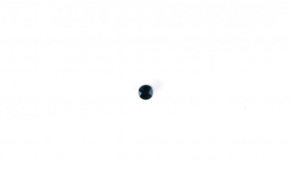 Crendon Black & Silver 8mm Round Shank Buttons for Dressmaking - each