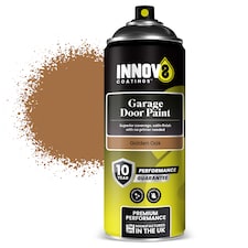 Innov8 Coatings Garage Door Spray Paint - 400ml - Golden Oak - Satin Finish | Brown | Golden Oak | 400ml | 1