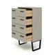 image 4 of Core Products Texas, 4 Drawer Chest Of Drawers H90.3cm x W76.5cm x D39.5cm Grey