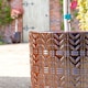 image 2 of Primrose Textured Glazed Terracotta Planter In Glossy Coffee Brown 63cm