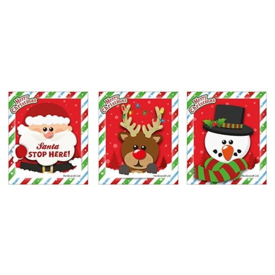Assorted Christmas Character Notebook 7cm