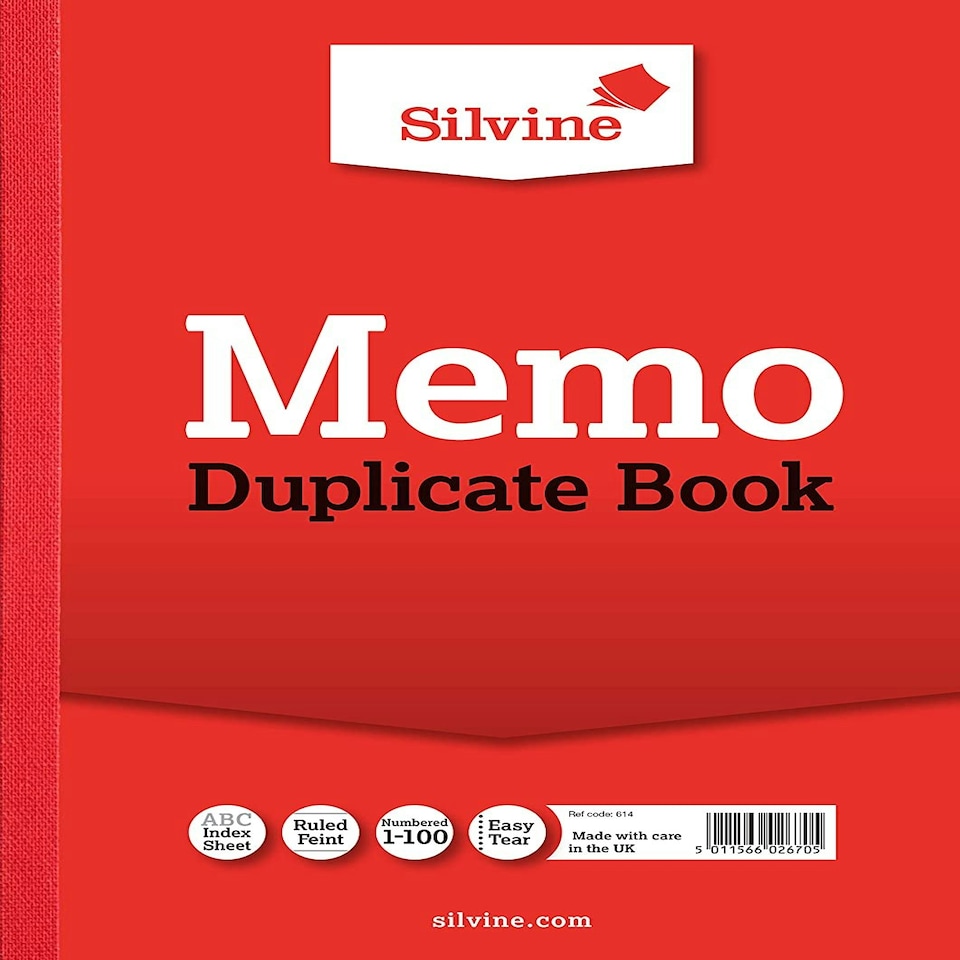 image 1 of A4 Duplicate Memo Book