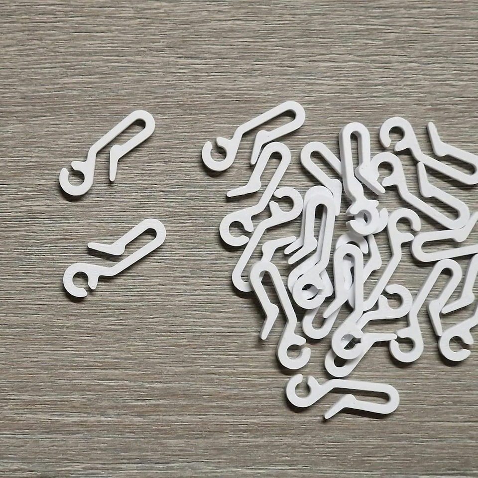 image 1 of Shower Curtain Hooks (Pack of 10)