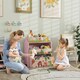 image 2 of AIYAPLAY Kids Toy Storage Unit with 6 Storage Boxes for Playroom, Pink