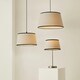 image 6 of ValueLights Aspen Medium Black Trim Tapered Lamp Shade Black