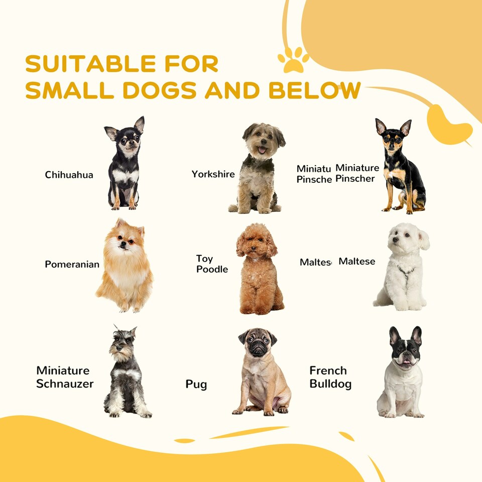 image 1 of PawHut Foldable Wooden Pet Gate w/ 3 Panels 2 Support Feet for Small Dogs