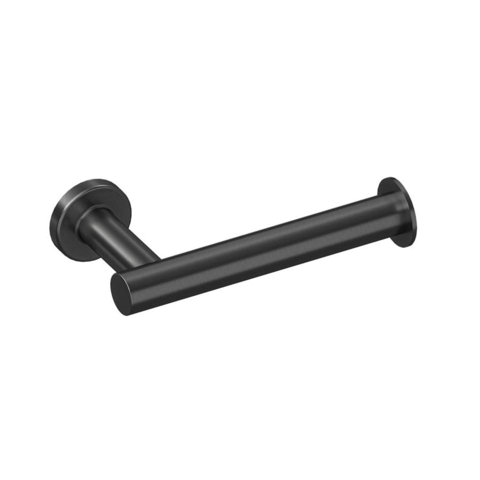 image 1 of Cosmic Wall Mounted Toilet Roll Holder w/ Durable Metal for Bathroom BlackFinish