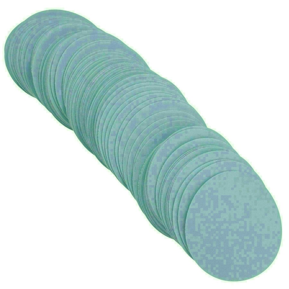 image 1 of 75mm Ceramic Abrasive Sanding Polishing Discs Hook And Loop 180 grit 200pc