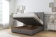 image 2 of Sloomy Kingsley Pewter Dumfries Ottoman Bed Base With 26" Strutted Headboard 5' King | Grey | Pewter | King | 1