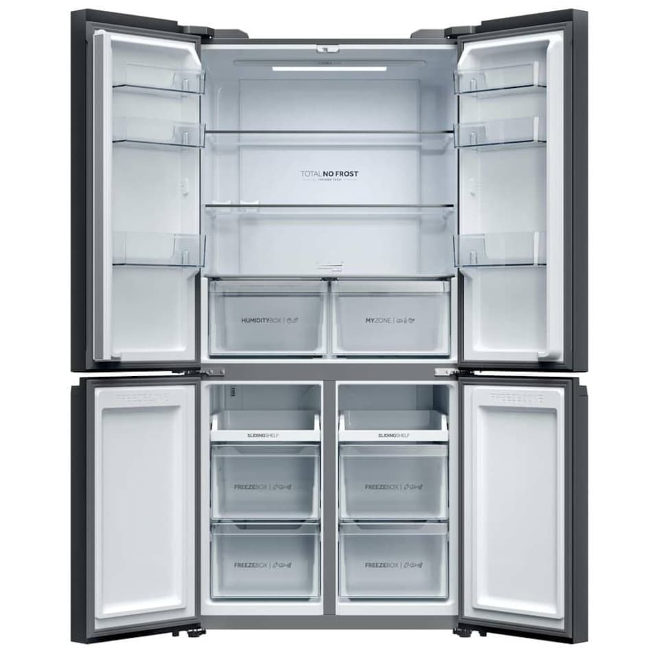 image 1 of Haier HCR39F19ENPT - Slate Black American Fridge Freezer - 651L - 4 Star Energy Rating- E rated