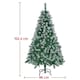 image 3 of Yaheetech Frosted Christmas Tree with Foldable Stand