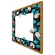 image 1 of Watercolour blue leaf frame (Picture Frame) Brown | Oak | S