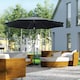 image 2 of Outsunny 3(m) Patio Umbrella Sunshade Canopy with Tilt & Crank Black